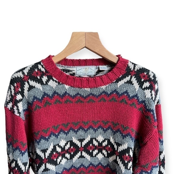 American Eagle Outfitters Vintage Men’s Nordic Ramie Crewneck Sweater, Medium - Picture 3 of 12